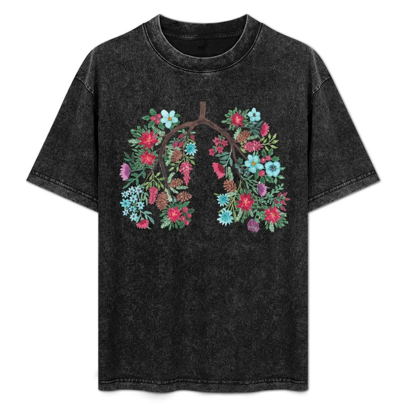

Winter Bouquet Lungs T-Shirt shirts graphic tee cotton graphic tees clothes for men