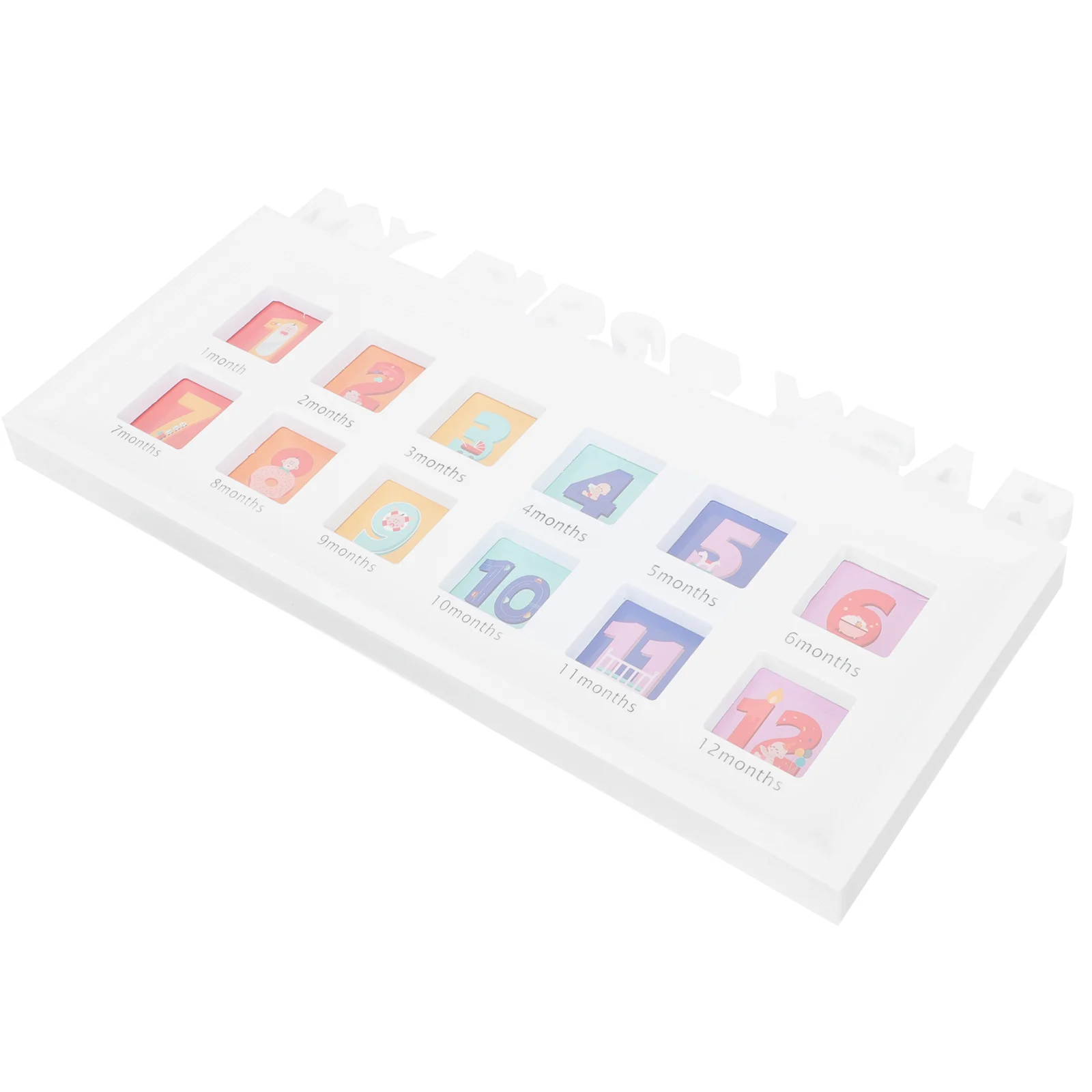 Memorial Picture Frame Photo Gifts Infant First Year Newborn Milestone Baby Commemorative