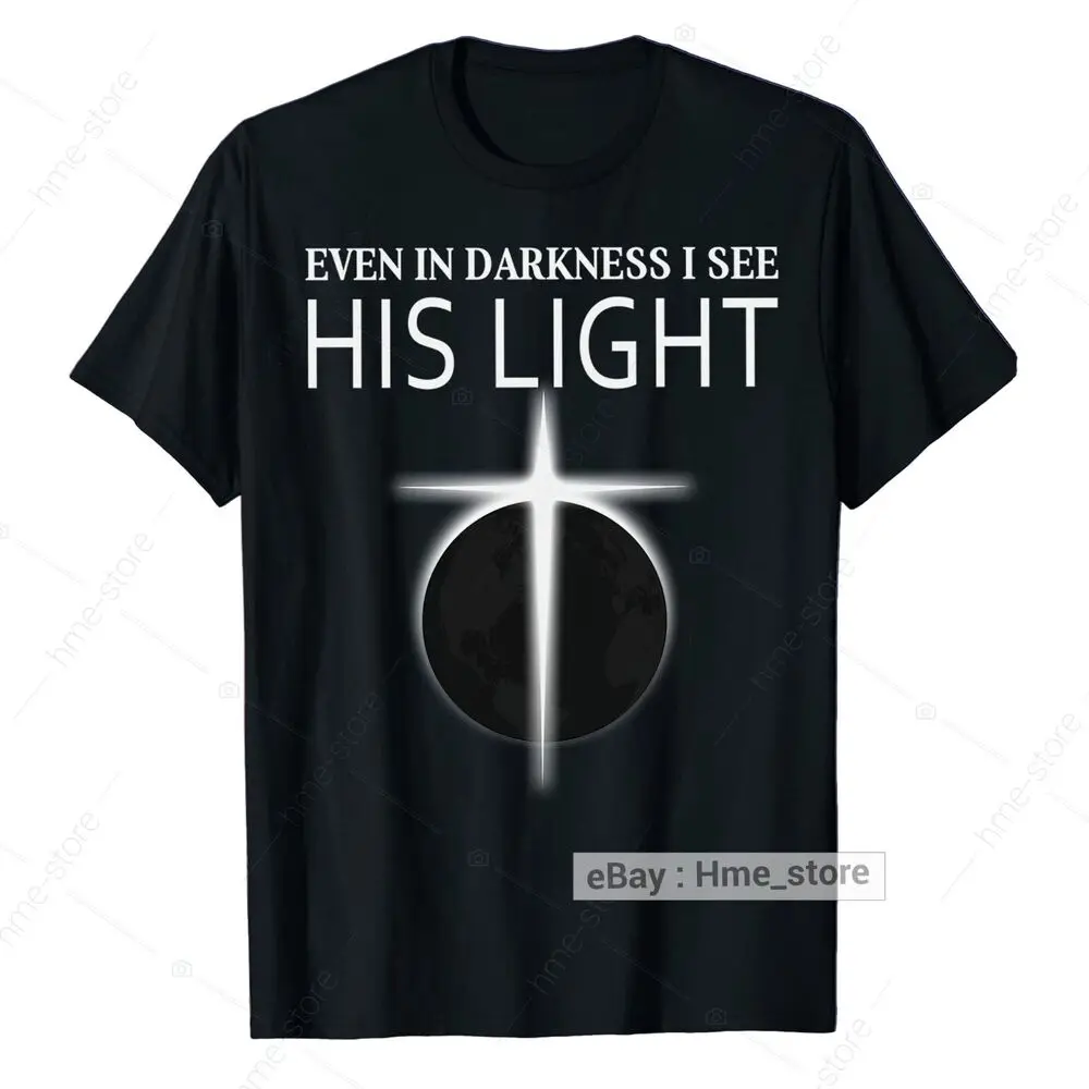 Cross Light Christian T-Shirt For Men Women Faith Believe God Christ Tee Unisex T-shirts For Men