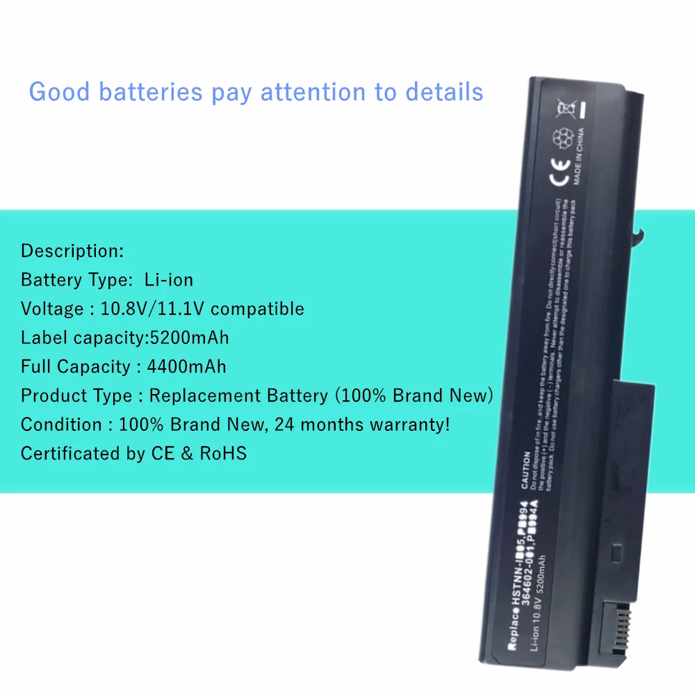 New Laptop battery For HP/Compaq Business Notebook 6510b 6515b 6710b 6710s 6715b 6715s nc6100 NC6105 NC6110 NC6115