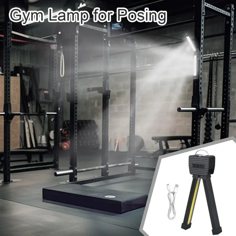 7 grades Dimmen Taschenlampe Wasserdichte Gym Licht Multi-funktion Magnet LED Taschenlampe Handheld USB Aufladbare Arbeit Licht