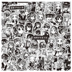 10/30/67pcs Anime Toilet-bound Hanako-kun Stickers Cool Black and White Graffiti Decal DIY Phone Luggage Laptop Sticker Kids Toy