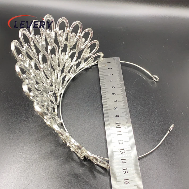 Levery Rhinestone Crystal Tiara Headband Headpiece Queen Bridal Wedding Prom Pageant Party