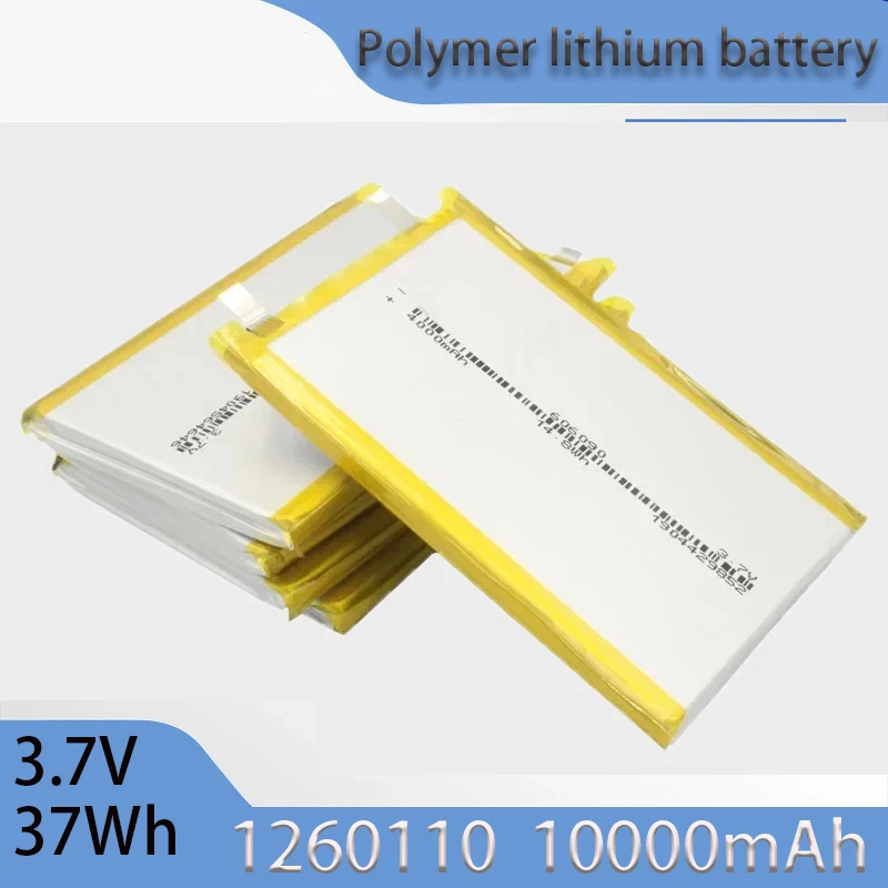 1260110 Battery 10000mAh 3.7V High Power Polymer Lithium for Power Bank GPS High Capacity 100% Real Capacity Lithium Batteries