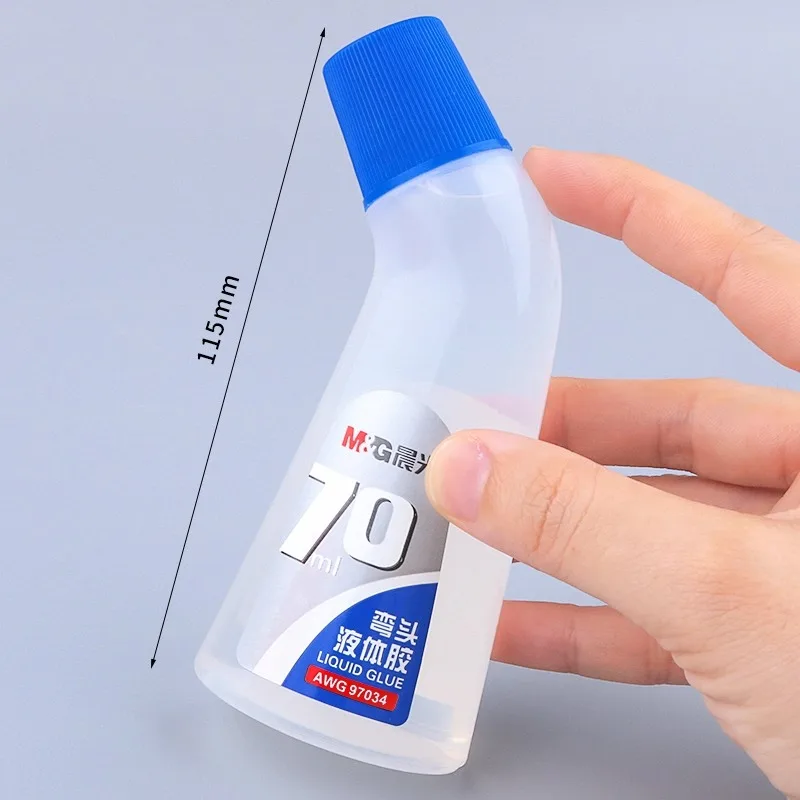 M&G Glue Liquid Transparent Adhesive 70ML/spigot, suitable for handmade diy production, financial notes paste office supplies