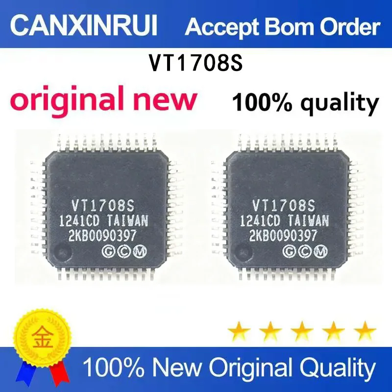 (5 Pieces) Brand new original VT1708A VT1708B VT1708S QFP48 VT1708A-CD