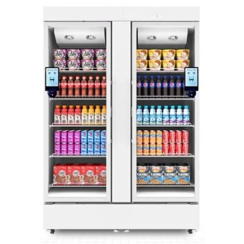

New-Tech AI Vending Machine Smart Snack Drinks Vending Card Payments QR Payment 24/7 Operation Cloud-Based Management