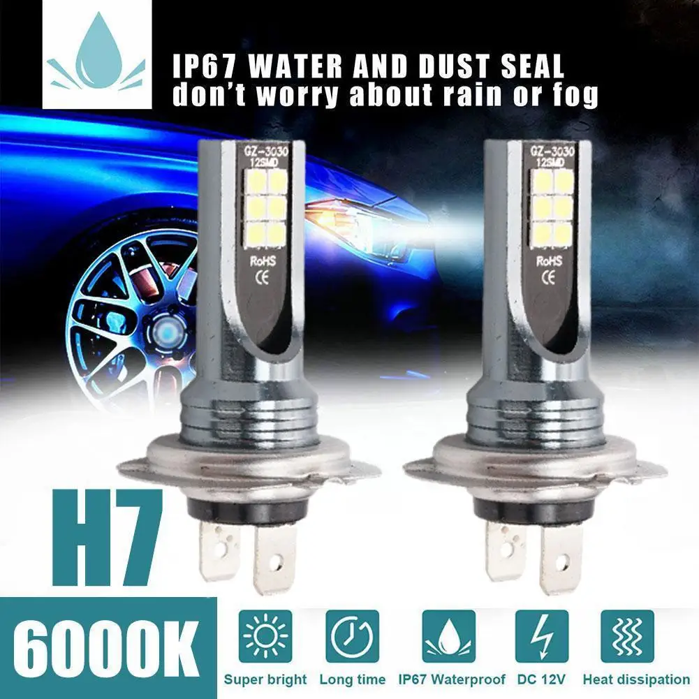 1Pcs H4 H7 LED Car Headlight H11 H1 H3 Car Fog Light Driving 9006 12V Running Bulbs Lamps 26000LM 120W 9005 Auto F2X3