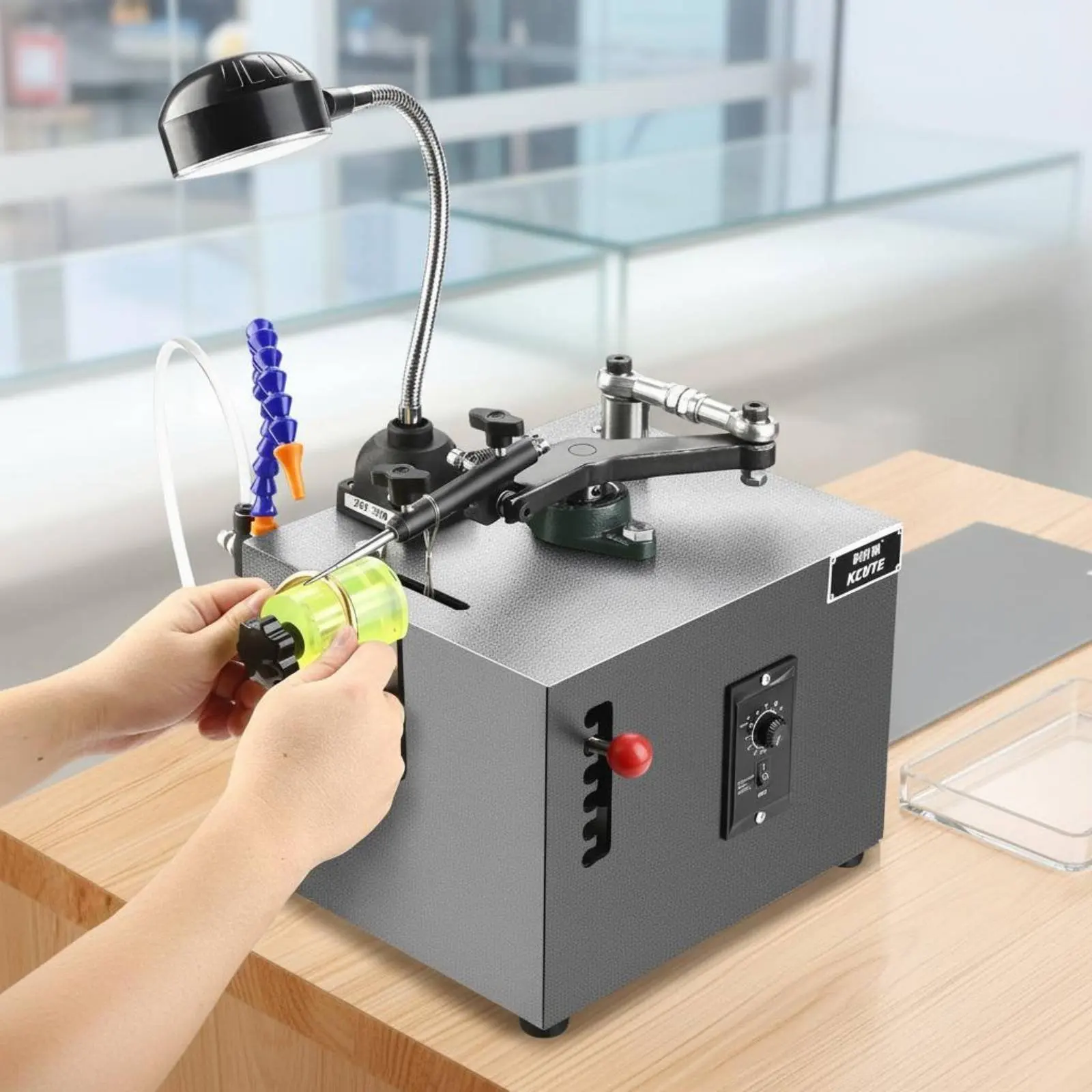 Bracelet Burnishing Machine Bright Finish Gold Silver Polishing Machine Electric Jewelry Polisher Adjustable Speed for Jewelers - view 3