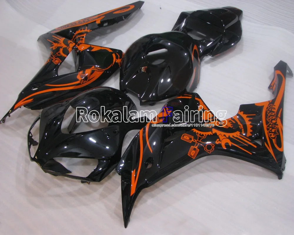 Orange decals motor aftermarket kit For Honda 2006 2007 CBR1000RR 06 07 1000 RR CBR body fairing (Injection molding)