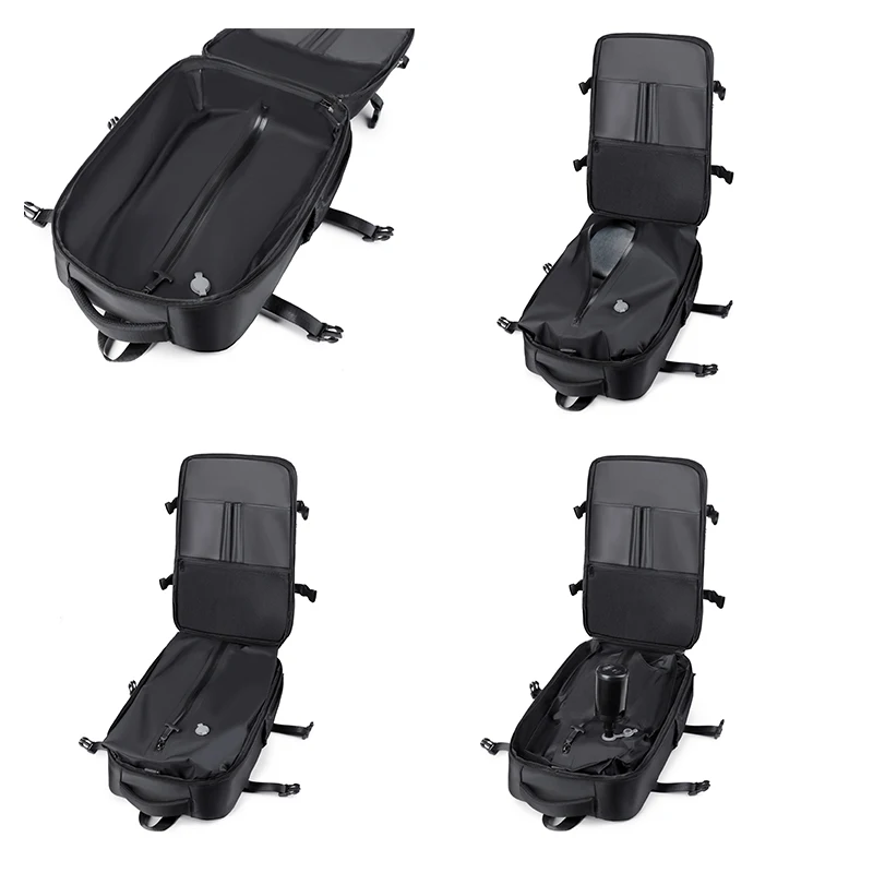 Heren reisrugzak vacuümcompressie laptoprugzak Uitgebreide schoolrugzak met grote capaciteit Wandelen Zakelijke rugzak