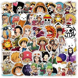 10/30/50pcs One Piece Stickers Anime Luffy Cartoon Decals Graffiti DIY Notebook Motorcycle Skateboard Phone Waterproof Kids Toys