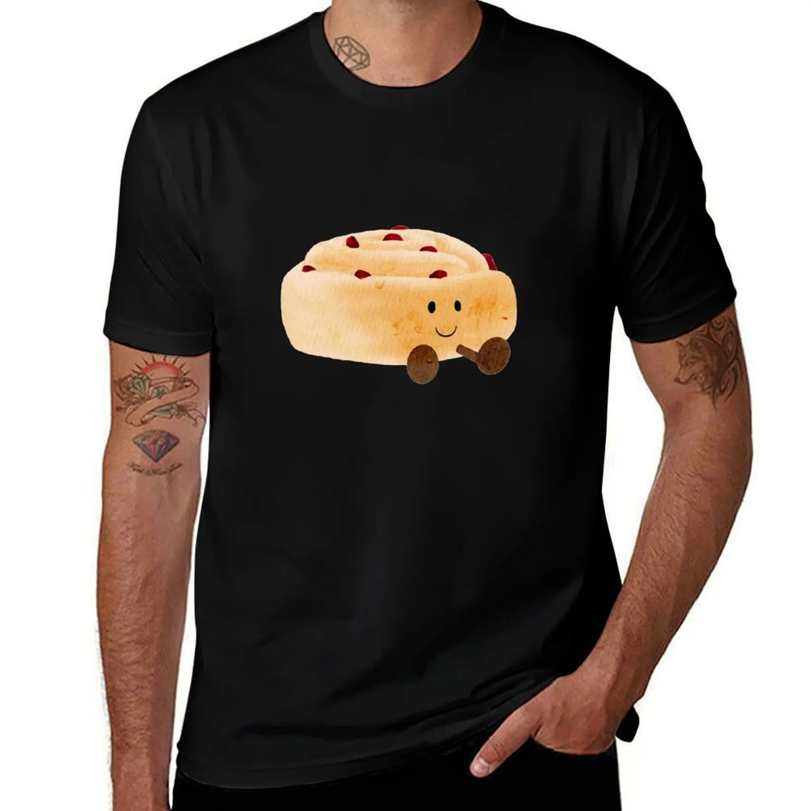 

Jellycat Raisin Bread Watercolor T-Shirt summer clothes blanks Man t-shirt oversized funny t shirts for men