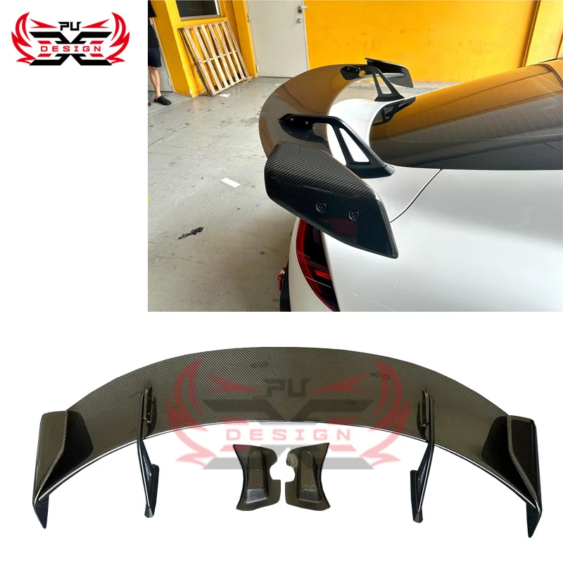 For Toyota SUPRA A90 A91 MK5 Auto Tuning Rear Spoiler ADR Style Dry Carbon Fiber swan neck spoiler wing