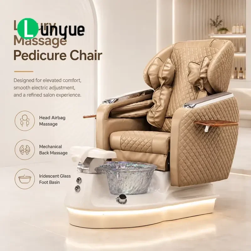Luxury Electric Foot Spa Chair Full Body Massage Shiatsu Roller for Premium Beauty Salons Spas Comfortable Relaxation