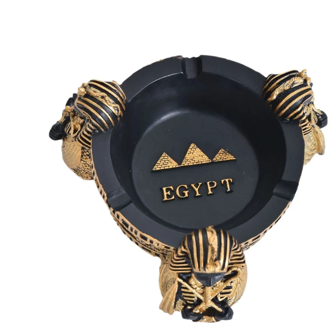 Ancient Egyptian Pharaoh Resin Ashtray Decoration Queen Cleopatra Bedroom Living Room Office Decoration Home Fashion Organizer