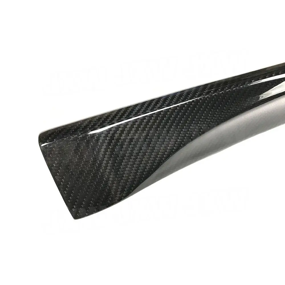 JXWANCF 2 PCS Side Skirt Apron Serat Karbon Kering Untuk Porsche Panamera 971 2017 2018 2019 Pelindung Bumper Pintu Mobil