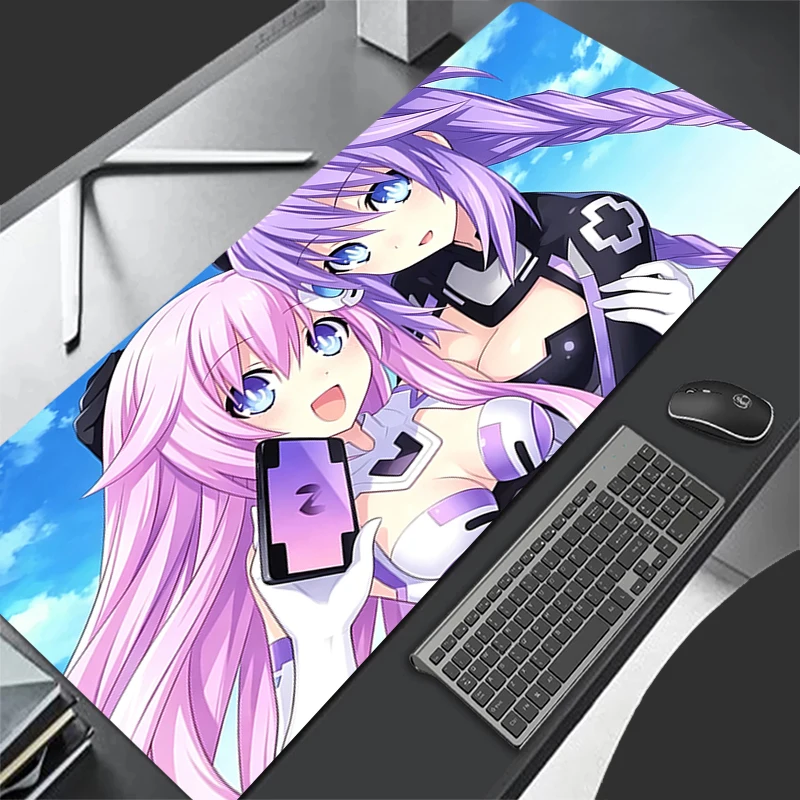 Mouse Pad E-sports Gaming Accessories Hyperdimension Neptunia Computer Mouse Mat Cute Anime Desk Mat Keyboard Pad Gamer Mousepad