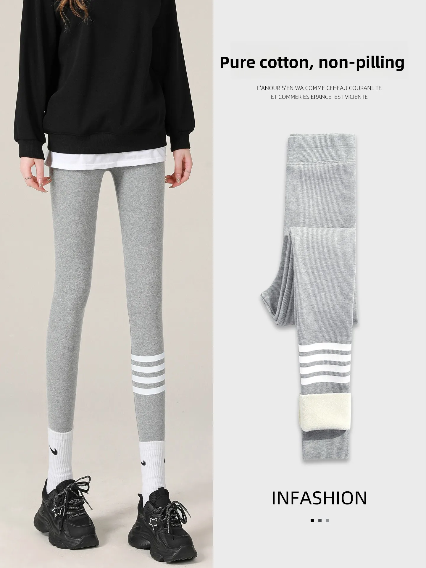 

Брюки для йоги Thiened Lamb Velvet Fce на подкладке с высокой талией, женская верхняя одежда, зимняя теплая вязаная одежда небольшого размера, Boting Trou...