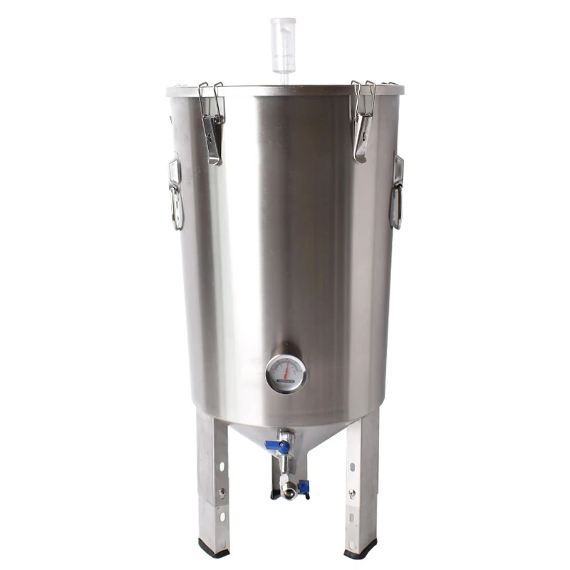 #30L Home Brewed Beer Fermentation Tank Fermentation Tank Cone-shaped Fermentation Tank 304 Stainless Steel Self-brewed