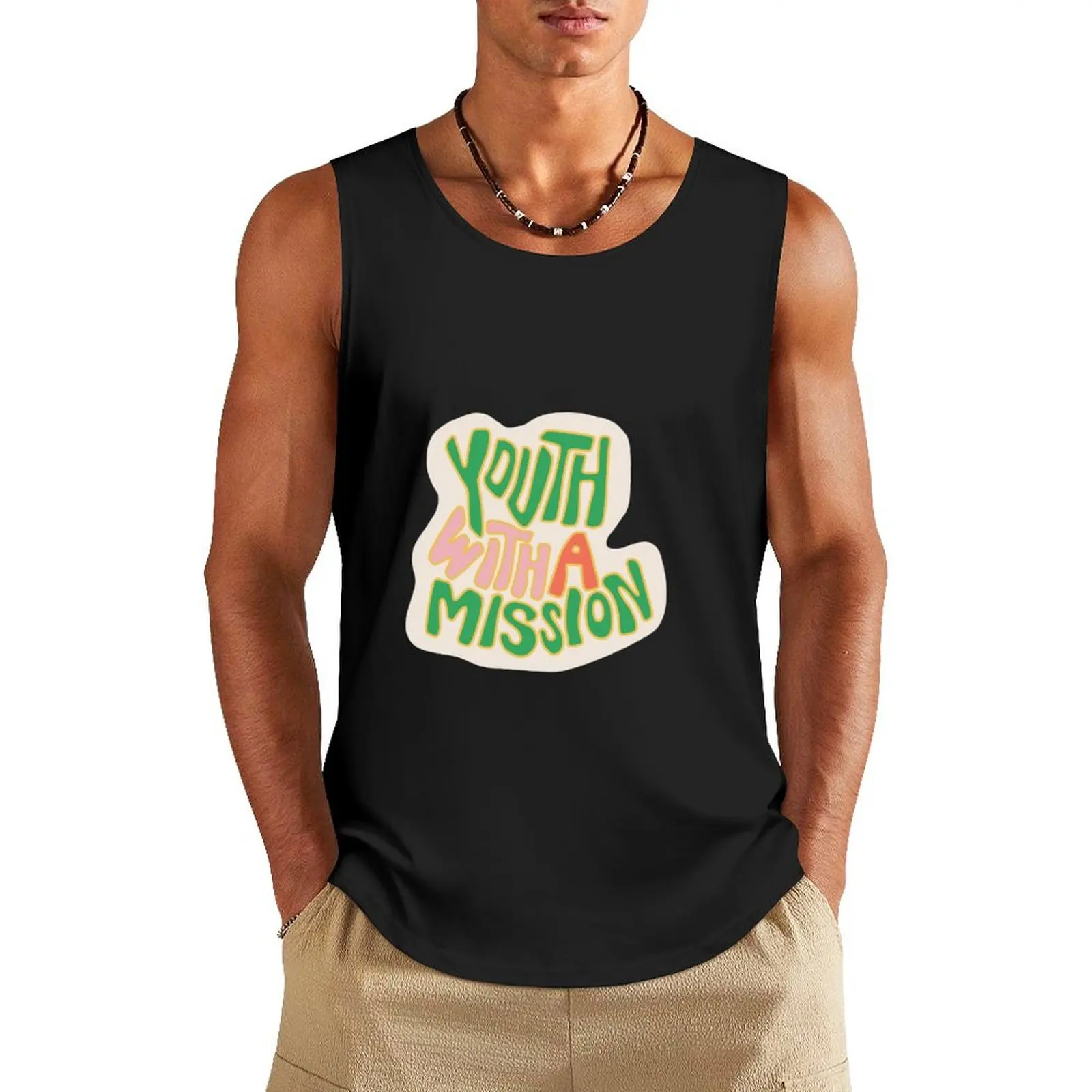 

Youth with a mission sticker Tank Top Men's clothing brands fashion 2025 man