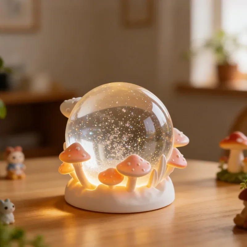 

DIY Mushroom Crystal Ball Silicone Mold Luminous Water Ball Making Tool Handmade Desktop Decoration Creative Home Craft Item