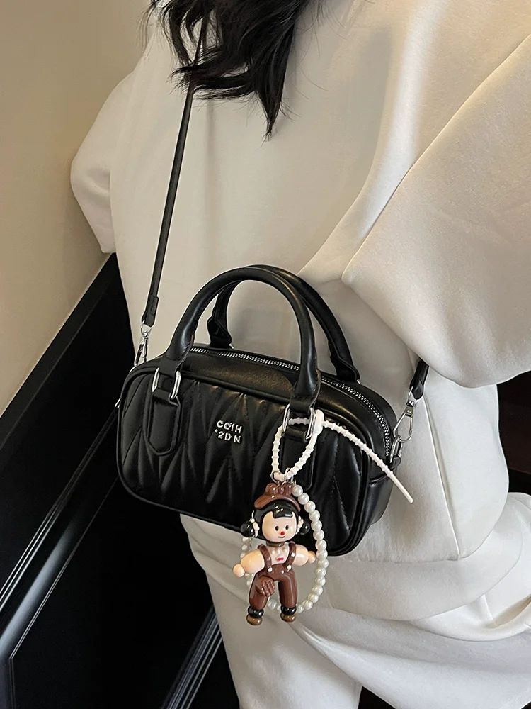 New Spring Summer Women's Handag Silver Fashion Handheld Bowling Bag Large Shoulder Crossbody Bag Mini Square Bag Luxury Design - Image 6