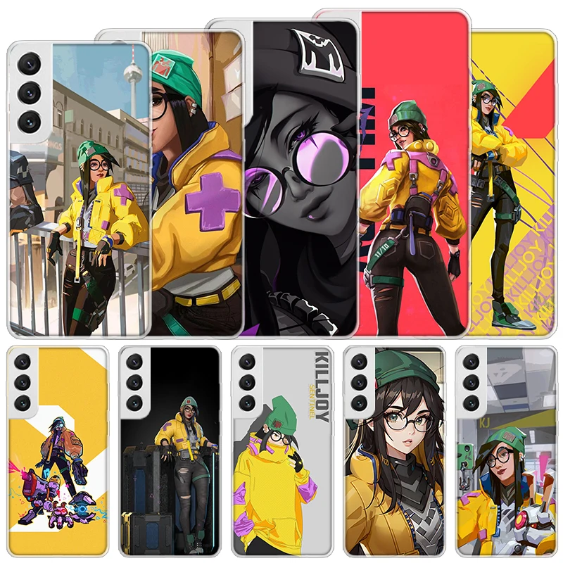 Valorant Killjoy Soft Case For Samsung Galaxy S24 S23 S22 S21 Ultra S20 FE S10 Plus Phone Cover S9 S8 + S10E Funda Coque