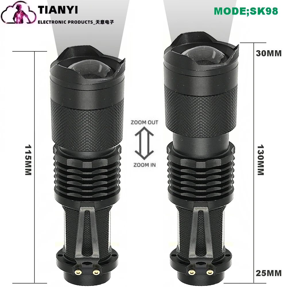 Imagem -05 - Lanterna Infravermelha com Visão Noturna Lanterna ir Tocha Led Zoomable 940nm 850nm