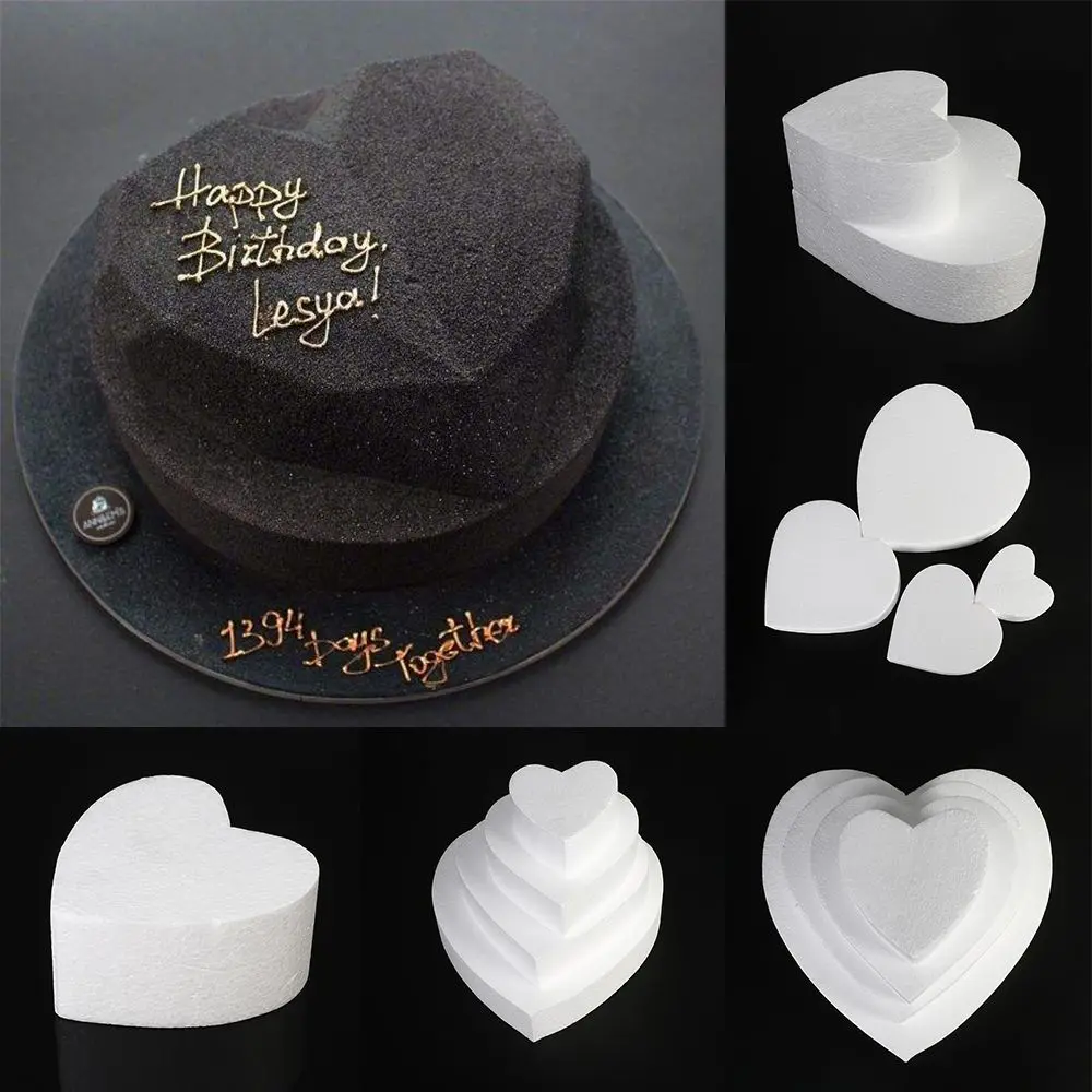 4/6/8/10 inch Kitchen Accessories Sugarcraft Dummy Party DIY Practice Model Cake Foam Mould Round Polystyrene Styrofoam