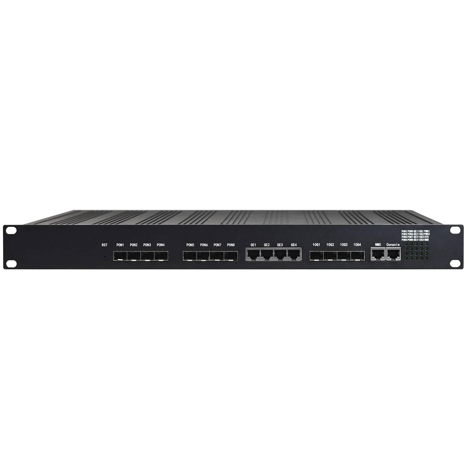 FTTH Industrial Grade 8 PON Port EPON OLT With Uplink 4-Port GE + 4-Port 10G SFP