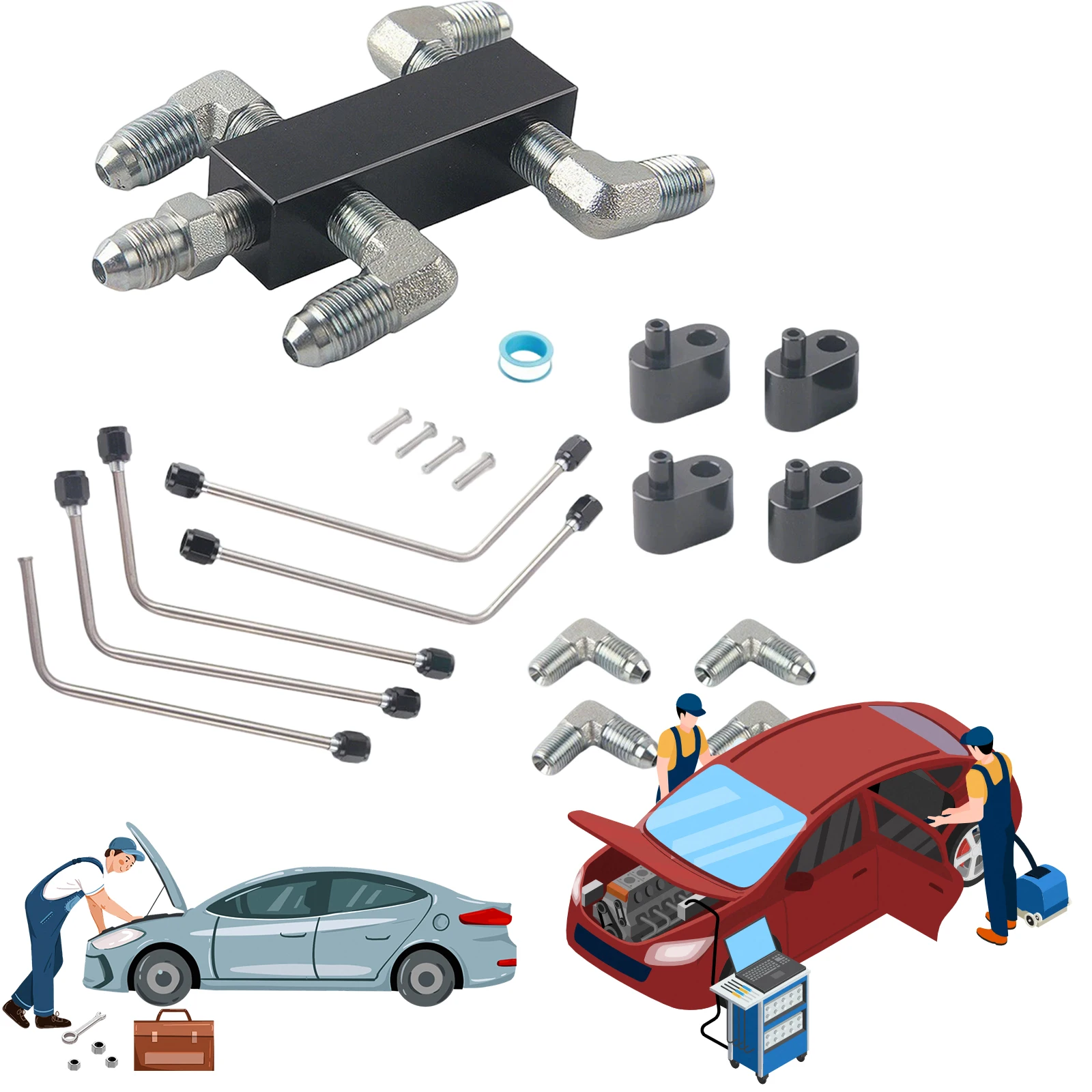 Kit de Válvula de Respiro de Vapor de Refrigeração LS em Aço Inoxidável Completo, Compatível com LS1, LS2, LS3, LS6, LS7, LSX