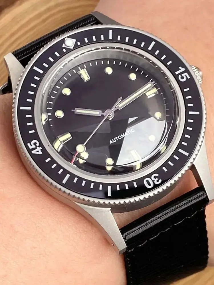 20ATM Diver Tandorio 40mm Sapphire Glass Luminous hands NH35A PT5000 Automatic Vintage Men Watch 120 Clicks Ceramic Bezel