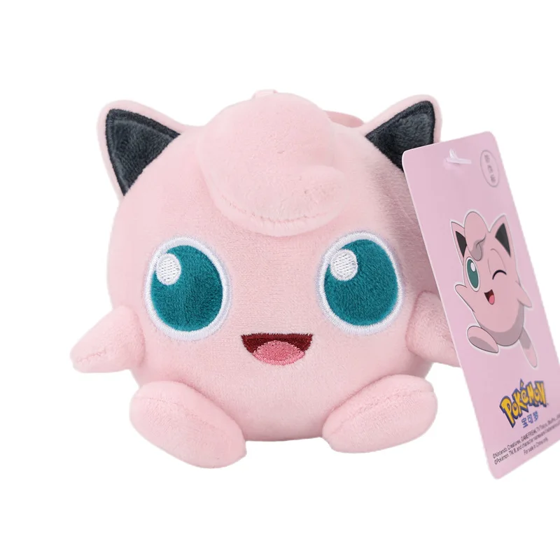 10-12CM cartoon treasure cute peluche elf Pikachu Kawaii ciondolo Charmander Bulbasaur portachiavi accessori per borse