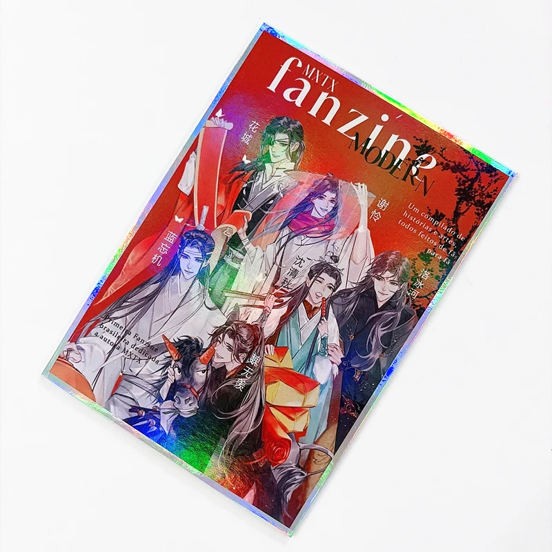 Mo Xiang Tong Xiu All Characters Laser Border Art Paper Set TGCF & MDZS Portrait Holographic Color Paper For Manga Fans