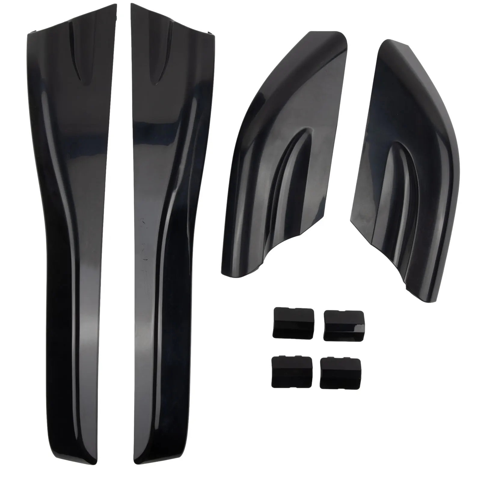 

8 шт./компл., черный автомобильный багажник на крышу, защитная крышка, крышка для Hyundai Tucson 04-2008, пластиковая крышка багажника, багажник на крышу