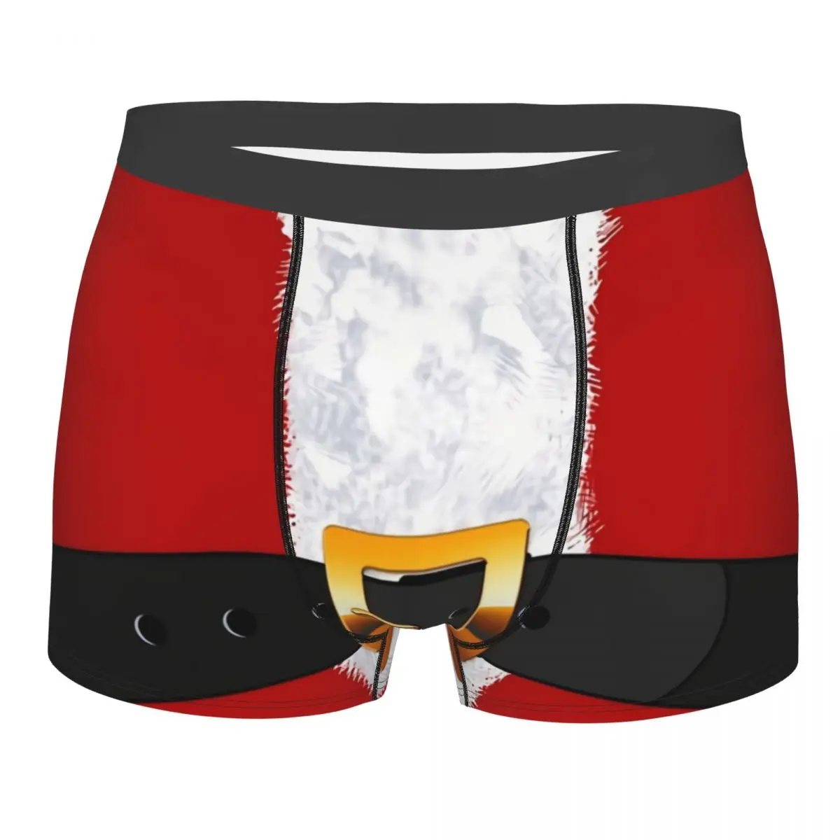 Santa Claus Suit Statement Men Boxer Briefs Underpants Highly Breathable Birthday Gifts