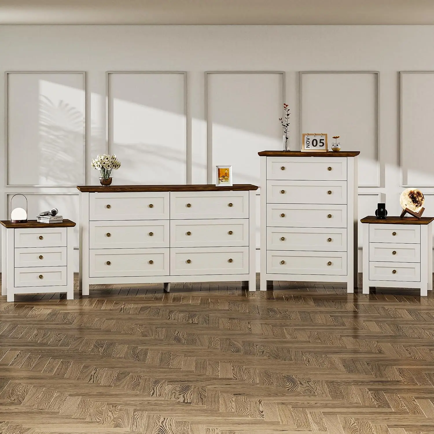 4-Piece Farmhouse Bedroom Furniture Set 7