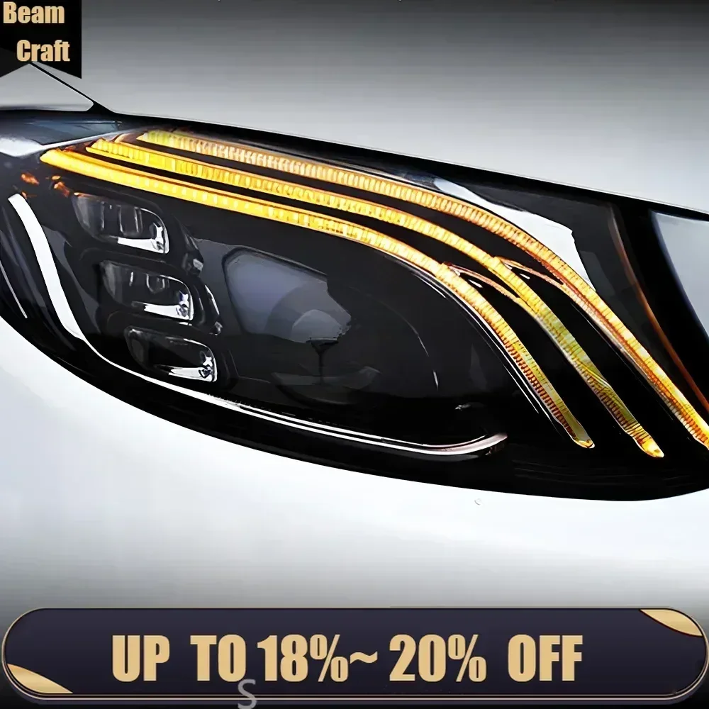 

Auto Front Lamps for Benz E-Class W213 2016-2020 Car Headlights Assembly Upgrade Led Maybach Style Dynamic Streamer Accessories