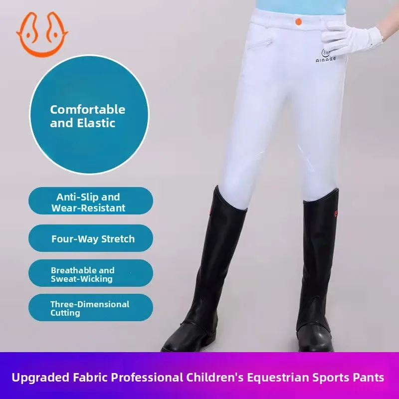 children's-comfortable-wearable-riding-equipment-set-summer-style-men's-trousers-women's-riding-clothes-men's