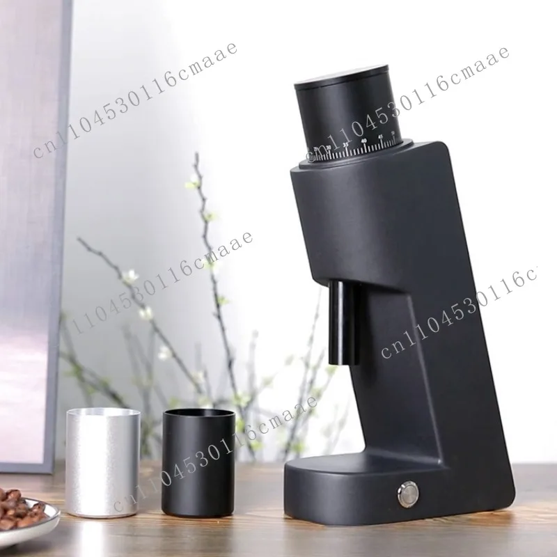 Electric Hand Coffee Grinder with Interchangeable Cone Blade and Adjustable Thickness, Straight Fall Electric Coffee Grinder