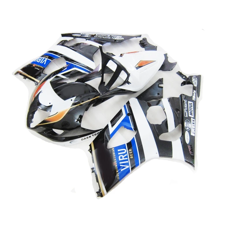 Injection motorcycle accessories for SUZUKI gsxr 1000 k3 k4 white blue black fairing kit GSXR1000 2003 2004 Fairings WSX10