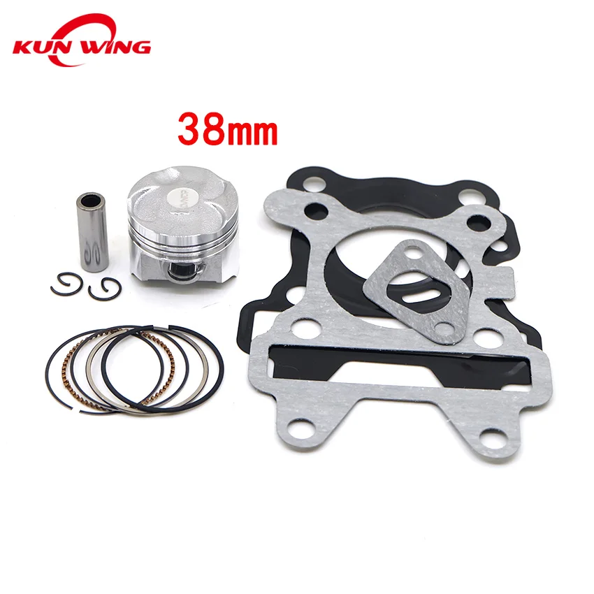 38mm Bore Piston Kit Gasket for Yamaha MBK Aerox 4 XF50 Neos Neo's Ovetto Giggle 50 YW50F Zuma XC50 CE50 Vino 50 4-Stroke