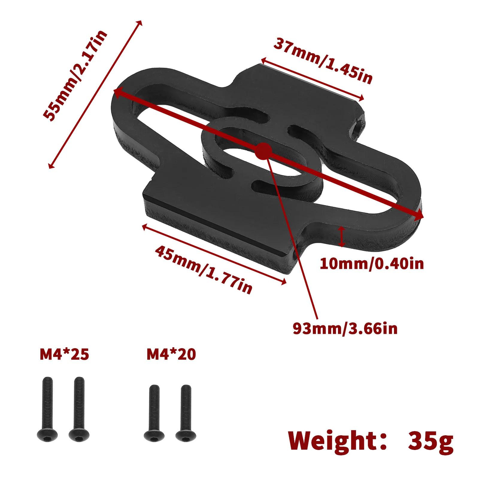 Nylon Rear Bumper Mount Tail Wing Mount for TRAXXAS XRT 1/6 RC Car Upgrade Parts Accessories