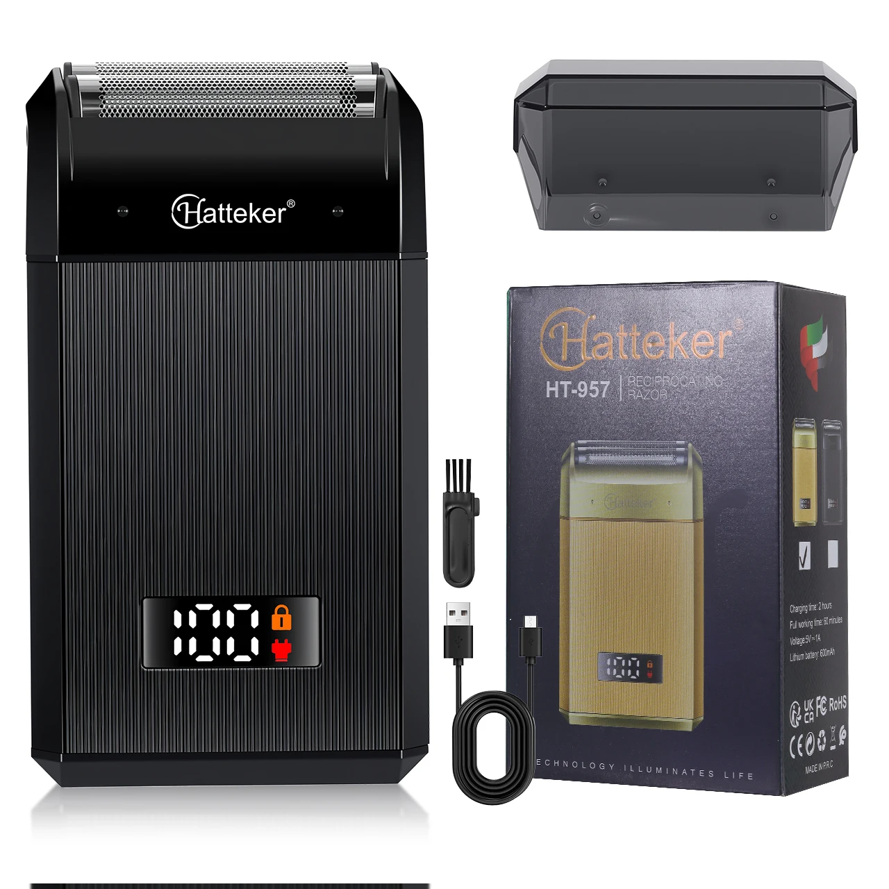 barbeador-eletrico-hatteker-oil-head-whitening-com-luz-branca-para-cabeca-calva-para-barbearias-e-uso-domestico-masculino-lamina-dupla-reciproca