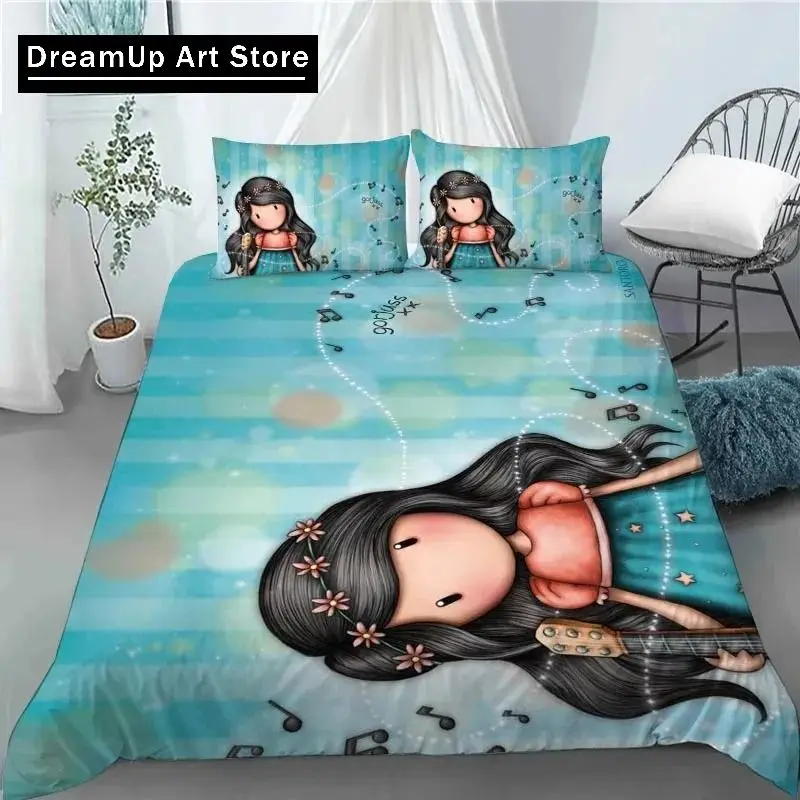 Santoro Gorjuss Duvet Cover Set Full Queen King Size Anime Beautiful Girl Bedding Set 3D Print Santoro Gorjuss Girls Duvet Cover