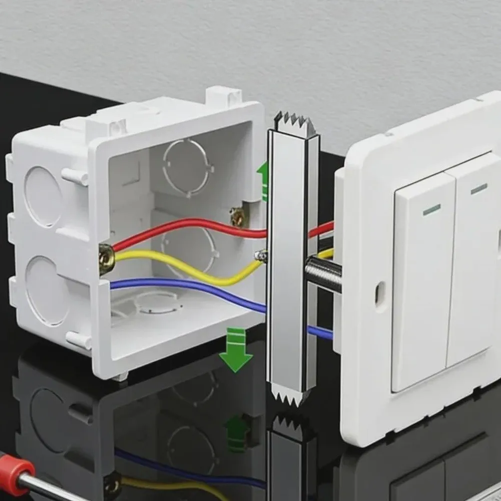 For Damaged Wall Boxes 67-75MM 86-type Repair Kit 86 Type Junction Box Repair Kit Electrical Socket Robust Steel Construction