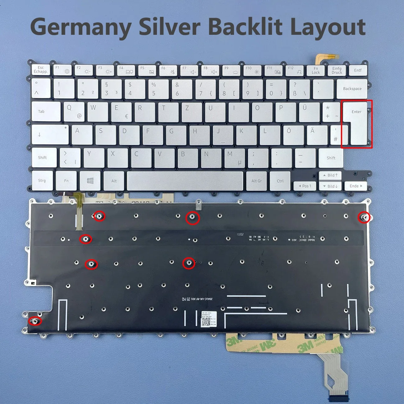 

US Germany Nordic Backlit Laptop Keyboard For Samsung Galaxy Book Flex Alpha NP730QCJ 730QCJ Series