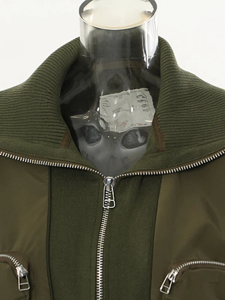 Fashion Women's Jackets Big Lapel Long Sleves Waist Retraction Zipper 3D Pockets Decoration Coats Spring 2025 New 7AB1819