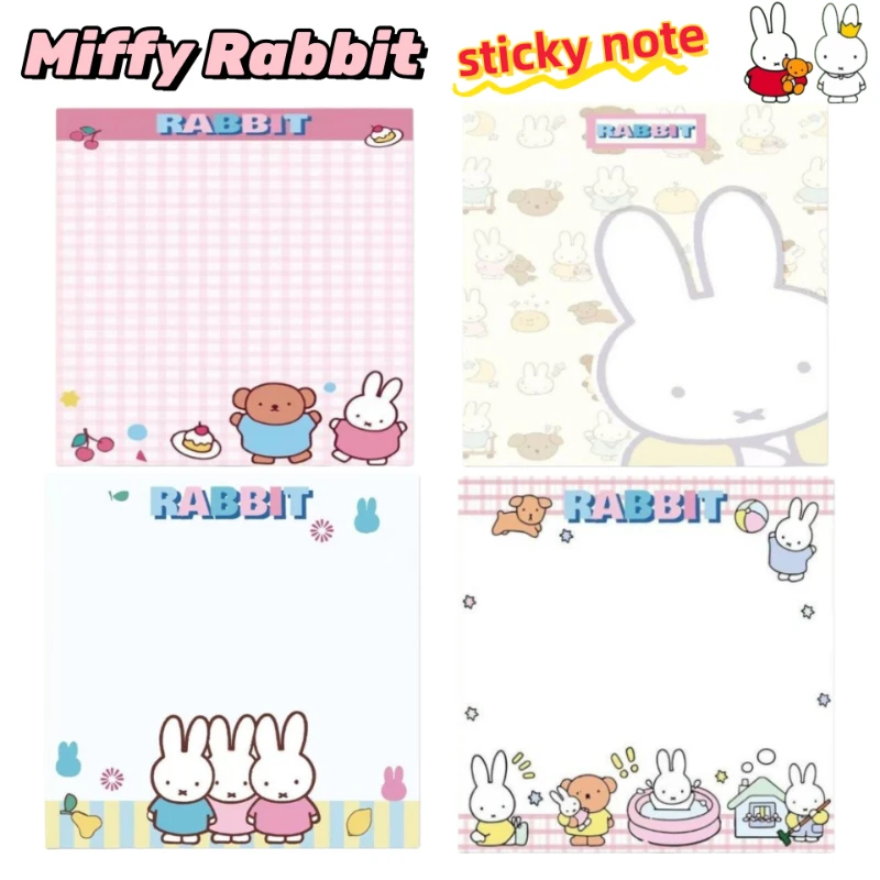 

New Miffy Rabbit Film and Television Surrounding Secondary Post-it Notes Home Cute Cartoon Sticky Learning Notes Post-it Notes